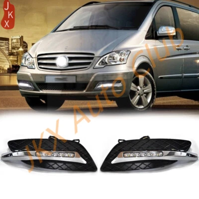 For Mercedes Benz viano 2011-2014 Pair Fog Lamp DRL Daytime Running Light Lamp u - Image 1 of 4