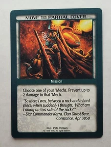 BattleTech CCG: MOVE TO PARTIAL COVER | Common | SAVE UP TO 25% | Unltd. - Picture 1 of 1