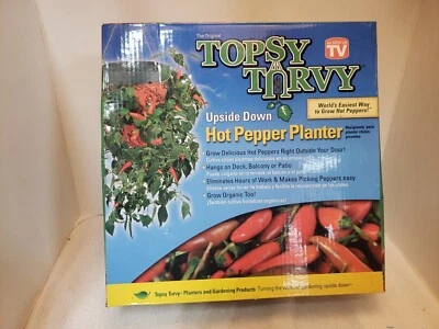 Maceta de pimienta caliente al revés TOPSY TURVY como se ve en la televisión. Foto 1 de 4