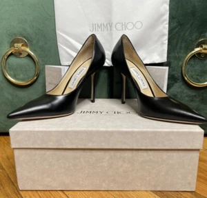 jimmy choo black leather pumps - Picture 1 of 4