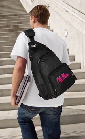 Ole Miss Single Strap BackpackSling Style BACKPACKS Mississippi Logo GIFTS Cover