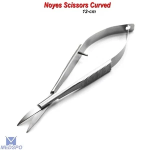 Noyes Tijeras Curvas Cirugía Oftálmica Disección Quirúrgica Instrumentos Médicos - Imagen 1 de 5