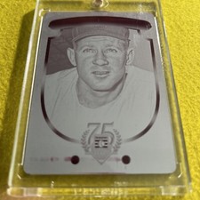 2014 Panini Hall of Fame  1/1 Whitey Ford #47 HOF Magenta Printing Plate