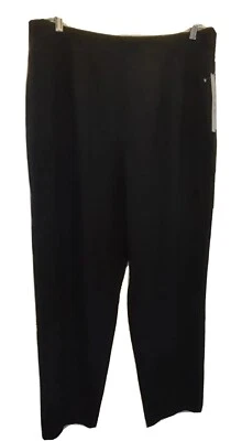 David N Sport Womens Black Dress Pants Size 18W Polyester Blend Stretch New - Image 1 of 4