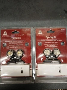 HO TRAIN,SLOTCAR Village Enchanted Forest,2 PACKS ROUND SPOTLIGHTS 💡 - Picture 1 of 4