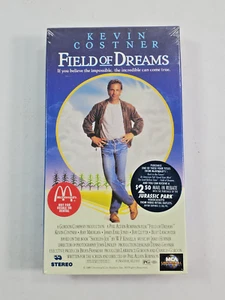 Field of Dreams VHS New Sealed McDonalds Promo 1990 MCA Watermark Kevin Costner - Imagen 1 de 6