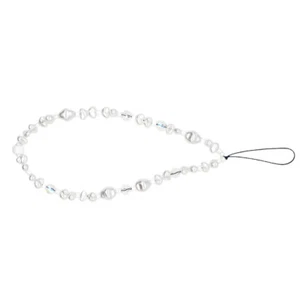  Imitation Pearl Mobile Phone Charm Cell Accessories Crystal Hanging Chain - Zdjęcie 1 z 12