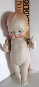 Vintage 1920s Bisque Doll Kewpie Like Jointed Arms 6.5 Inches - Picture 1 of 5