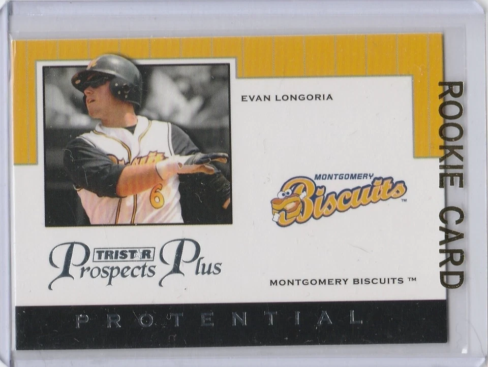 EVAN LONGORIA ROOKIE CARD 2007 Tristar Prospects Protential RC TB Rays SF Giants - Image 1 of 2