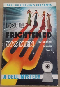 1943, Four Frightened Women By George Harmon Coxe, Dell 5 Mapback - Picture 1 of 5