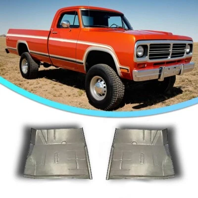 1972-1993 Dodge Regular & Club Cab Pickup Truck & Ram Charger Floor Pans Pair - Image 1 of 4