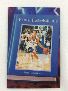 CBK Kansas Jayhawks 1998-99 Basketball Schedule Card-Ryan Robertson