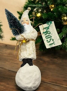 Dept 56 Babbo Natale Gelo Decorazione Albero di Natale Belsnickle con Lampadina e Campanella - Foto 1 di 7