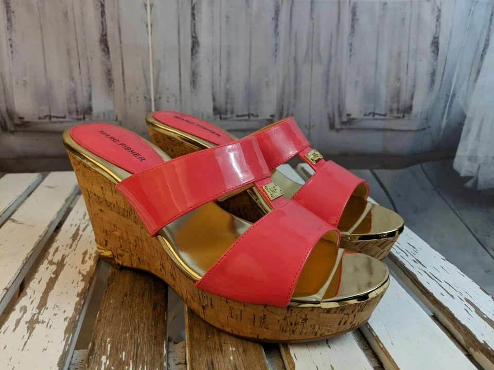 Sandalias sin cordones Marc Fisher mujer cuña 10 willian confort tanga chanclas Foto 1 de 4