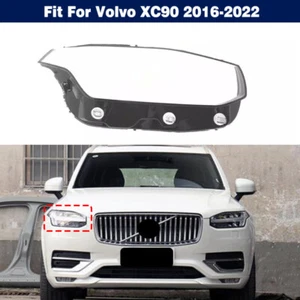 Right Headlight Lampshade Clear Lens Cover+Sealant Glue For Volvo XC90 2016-2022 - Picture 1 of 12