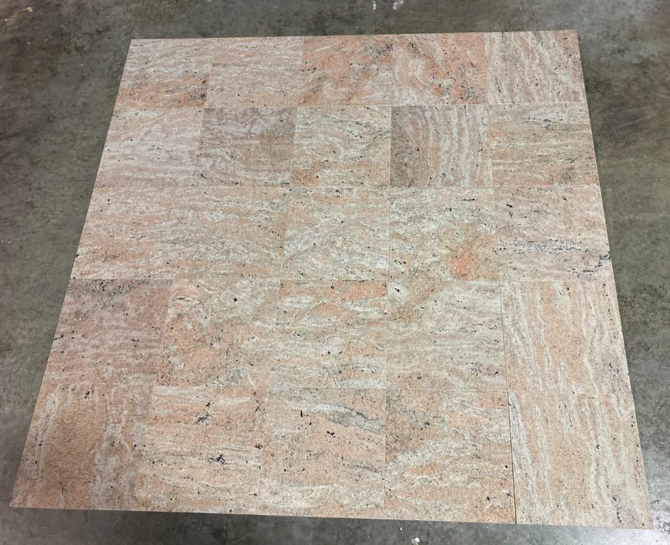 Azulejo de gasa marfil 12x12 borde de pared de piedra de cocina (50 pies cuadrados) T-108 Foto 1 de 4