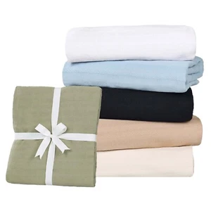 Clara Cotton Textured Striped Breathable Ultra Soft Woven Blanket or Sofa Throw - Picture 1 of 63