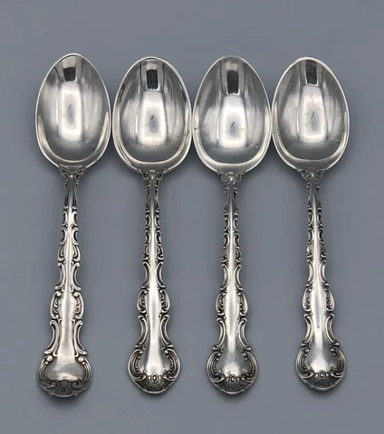 Strasbourg Gorham Sterling Demitasse Spoon Set of 4 Cover