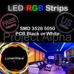 Brand New DIY Projects 300 LEDs Strip 5M SMD 3528 or 5050 RGB 12V - USA Seller - Picture 1 of 1