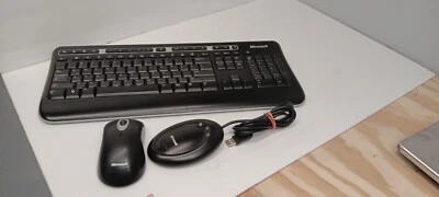 Microsoft WIRELESS Keyboard 1000 & Optical Mouse Combo Pack 1356 -Black-TESTED - Image 1 of 4