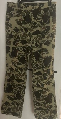 New Walls VTG 80's Pants Camo Duck Hunting USA Straight Leg Men 36x32 Tall NOS - Image 1 of 4