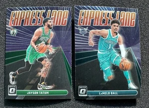 2023-24 Panini Optic Jayson Tatum Express Lane #12 + LaMelo Ball #6 - Picture 1 of 2