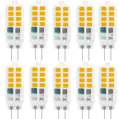 10x G4 LED 6W Super Hell Ersatz Halogen Lampe Warmweiß 12V AC/ DC Leuchtmittel - Bild 1 von 4