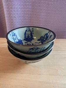 3 chinesische Qing Dynastie Xuantong gemarkt Seladon Schalen - Bild 1 von 11