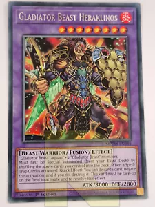 Gladiatore Bestia Heraklinos / Gladiator Beast ® Rara ® MZTM-EN084 ® Inglese - Picture 1 of 3