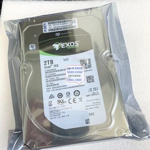For Seagate EXOS ST2000NM0045 2T 2TB SAS 12GB 3.5 inch Server Hard Drive - Picture 1 of 3