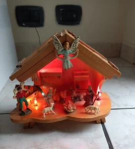 Antico Presepe Natale luminoso anni '80 - Foto 1 di 1