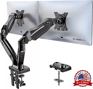 Soporte Para Monitor Brazo Doble Dual Computadora De Escritorio Profesional New - Picture 1 of 8