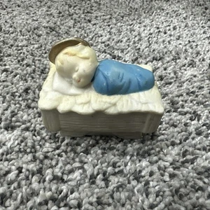 Vintage Jesuskind Figur Krippenstück Ersatz Biskuit 2,5 Zoll - Bild 1 von 5
