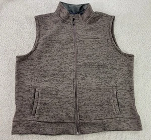 Wrangler George Strait Vest Light Brown Zip-Up Western Pockets Mens XL - Picture 1 of 8
