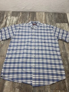 Wrangler Twenty X 20X Plaid Short Sleeve Button Front Western Shirt Mens X-Large - Picture 1 of 11