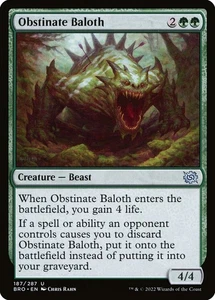 1x Obstinate Baloth (FOIL) - NM - See Pic for Set - SPARROW MAGIC - Picture 1 of 1
