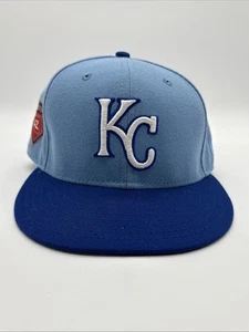 Kansas City Royals 2018 entrenamiento de primavera 59fifty bajo perfil New Era 7 1/8 nuevo sin etiquetas - Imagen 1 de 7