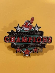 Cleveland Indians Lapel Hat Pin 1997 AL American League Champions Chief Wahoo E - Picture 1 of 3