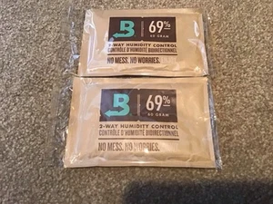 2x Boveda 69% RH 2-way Humidity Control, 60 grams, NEW and SEALED Two Packs - Picture 1 of 2