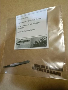 Cassette Replacement Pressure Pads(Brown) And Tweezers. - Picture 1 of 2