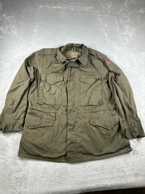 Chaqueta de campo vintage del ejército noruego para hombre 50 verde oliva militar FIA 2/71 AÑOS 70 Foto 1 de 4