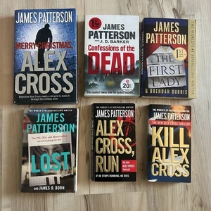 Lot of 6 James Patterson Books Novels Alex Cross - Picture 1 of 6