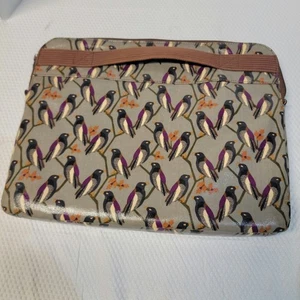 Fossil Key-Per Laptop/Tablet Hülle - Singvogel Vogel Druck - beschichtetes Canvas 15x13 - Bild 1 von 5