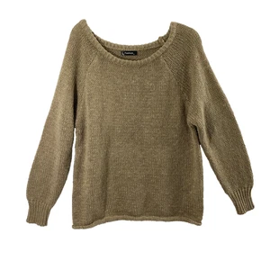 Damen Pullover Größe M Braun Minimalistisch Academia Unterteil Rollrand Pulli - Bild 1 von 10