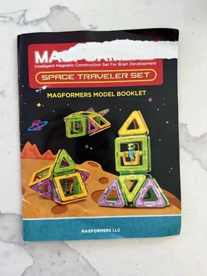 Magformers Space Travelers Building Set 35 Pieces. Alien magnetic blocks. STEM. - Image 1 of 4