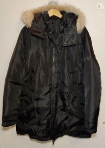 $495 MARC NEW YORK Men's Sz LG Lafayette Parka with Removable Coyote Fur Hood - Picture 1 of 6