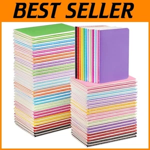 Compact Journal Notebook 120 Pack - Colorful Covers - Picture 1 of 9