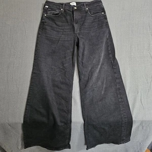 Citizens Of Humanity Sz 30 Wide-leg Paloma Black High-rise Premium Vintage Jeans - Picture 1 of 13