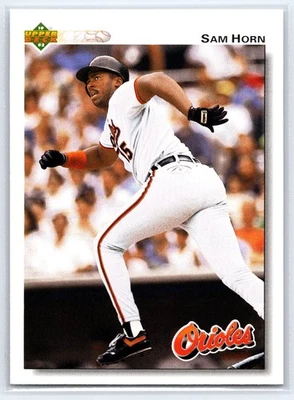 1992 Upper Deck #338 Sam Horn - Baltimore Orioles - Image 1 of 2