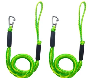 Bungee Dock Lines for Boats, Jet skis, PWC -  4 ft, Dock rope with Hooks - Picture 1 of 3